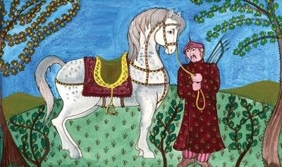 Kusid and the white horse