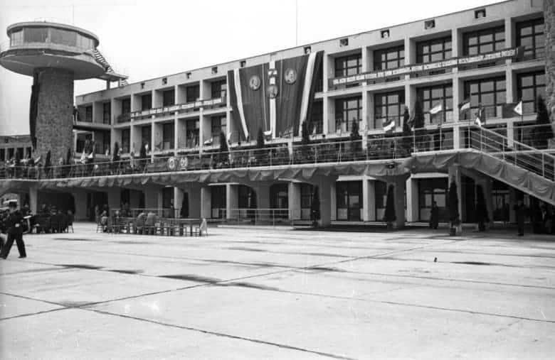 Ferihegy 1950 opening ceremony.