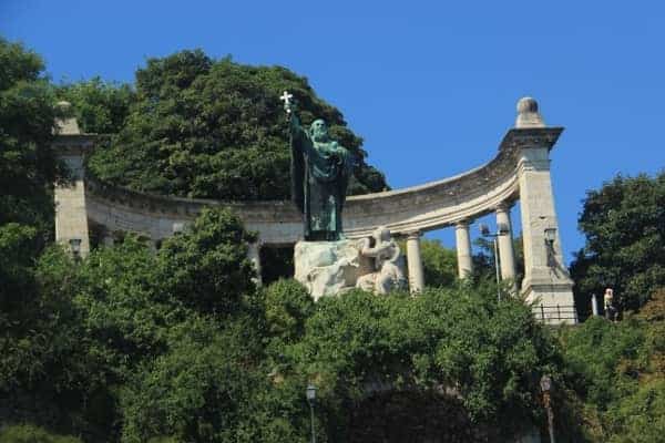 statue of sain Gellért at Gellért hill-Budapest