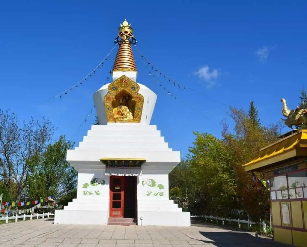 white stupa, Csoma Memorial Park