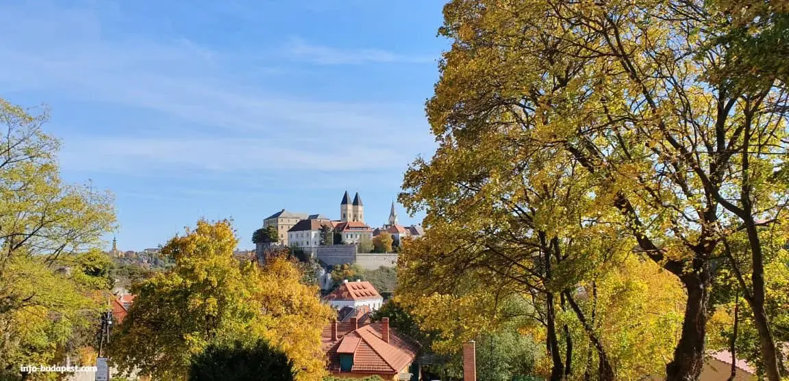 Veszprém panorama, in the background the castle of Veszprém