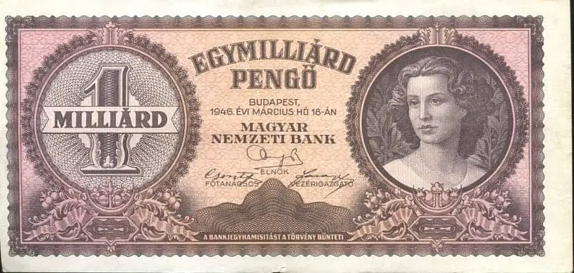 1 Billion Pengo-March 1946