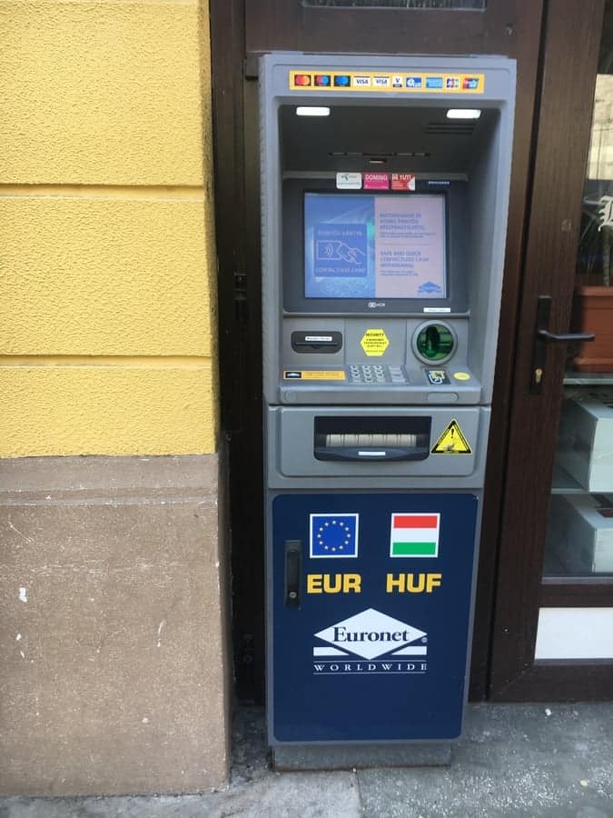 Euronet ATM in Budapest