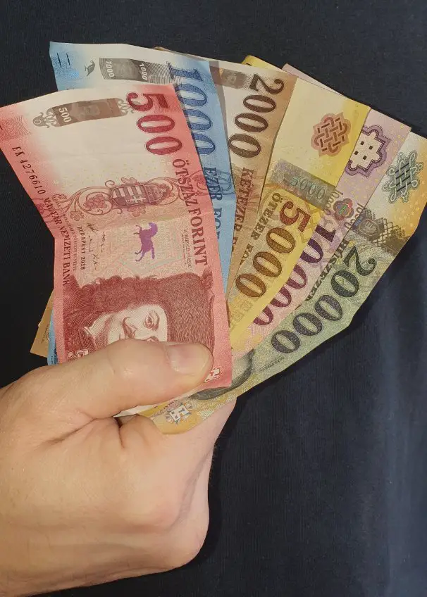 Get to know the forint! 500,1000, 2000, 5000, 10000, 20000 Hungarian banknotes.