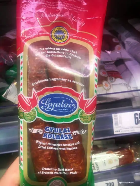 Gyulai sausage, Souvenir from Hungary