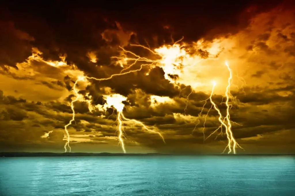 Thunder on Lake Balaton. The storms at Lake Balaton strike suddenly.